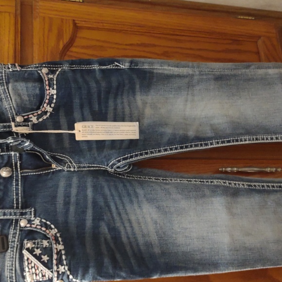 Grace of LA, size27,  Blue excellent condition, Brand New. 15 inches wide . - Picture 1 of 12